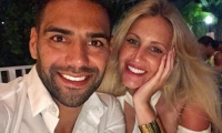 Falcao García y su esposa Lorelei Tarón