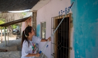 En la jornada pintaron 200 fachadas y un mural.