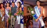 Mariana Villalobos, Miss Magdalena Virtual 2019; Camila Monsalve, Virreina; Ornella Rodgers, Princesa y Felipe Cermeño, organizador del concurso.