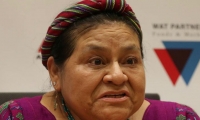 La nobel de paz guatemalteca Rigoberta Menchú.