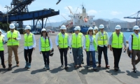 Visita del presidente de la Agencia Nacional de Hidrocarburos (ANH), Luis Miguel Morelli, quien acompañado de su comitiva conoció la logística, los servicios e infraestructura de la terminal marítima.