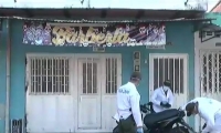 Barbería donde ocurrió el atentado.