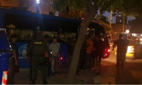 Imagen de los operativos realizados durante la noche