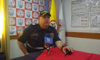 El comandante del Cuerpo de Bomberos de Santa Marta, capitán Ricardo Chaín.