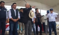 Álvaro Uribe en La Calera.