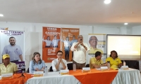 Candidatos de la Coordinadora Departamental del Polo Democratico le dieron su respaldo a Carlos Caicedo. 