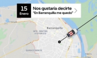 Foto del tuit de Uber sobre salida de Barranquilla.