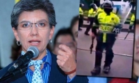 Claudia López y la Policía