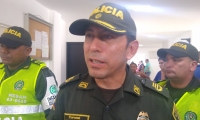 El comandante de la Policía Metropolitana de Santa Marta, coronel Gustavo Berdugo.