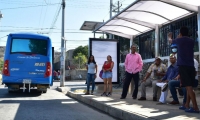 Nuevos paraderos para buses del SETP.