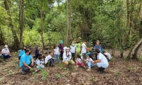 En días pasados, Corpamag organizó una siembra de árboles con niños de una fundación.