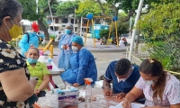 Jornada de salud en el barrio San Pablo.