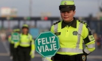 Policías cuidarán de los colombianos en esta Navidad.