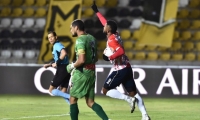 Miguel Ángel Borja celebrando el gol.