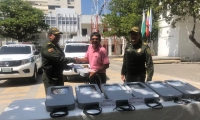 Policía de Santa Marta recuperó lámparas hurtadas en el Puente Pumarejo