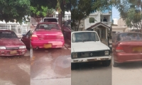 Carros abandonados en Ciudadela 29 de Julio