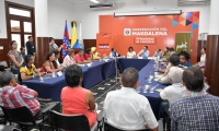 La reunión tuvo como objetivo la firma de la alianza departamental por la implementación del Pdet en los cuatro municipios que se benefician de este programa en el Magdalena.