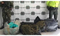 La droga, según la Policía, está avaluada en cerca de 25 millones de pesos. 