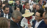 Diálogo entre el gobernador Caicedo y el presidente Duque.