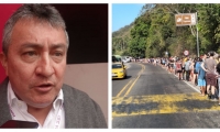 Omar García y las largas filas para entrar al Parque Tayrona