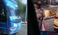 El hecho se registró en la Avenida del Libertador, a la altura de la clínica Los Nogales. 