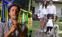 Daniel Quintero y su familia.