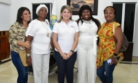 Virna Johnson y la abogada, especialista y líder afrodescendiente, Yunia Cecilia Palacios Cuesta