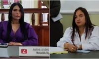 Martha López y Elizabeth Molina. 