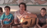 Carlos Vives y sus hijos en cuarentena.