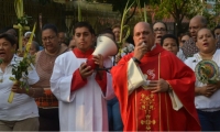 Celebración del Domingo de Ramos en Santa Marta en el año 2019