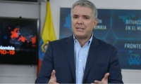 Iván Duque en la alocución presidencial 