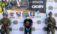 Alias Kevin o El Gordo, detenido por las autoridades de Policía.