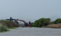 Bajo un estricto protocolo de bioseguridad aprobado por la interventoría, se reanudaron las obras complementarias que se ejecutan en Caño Clarín Nuevo y Viejo del Parque Salamanca, en el Magdalena.