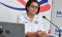 Ingrid Llanos, titular de la cartera de Hacienda.