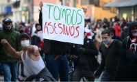 Protestas en Bogotá.