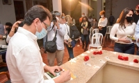 Carlos Caicedo, durante homenaje a Alfredo Correa de Andréis.