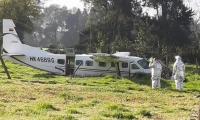 Avioneta accidentada.