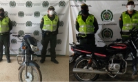 Las motos recuperadas, fueron dejadas a disposición de las autoridades solicitantes, quienes iniciaran los procesos judiciales y posteriormente ser devueltas a su propietarios.