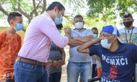 Wilson Aguilar y Andrés Correa, secretario de Promoción Social.