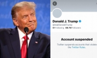Donald Trump tiene suspendida su cuenta de Twitter.