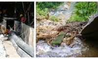 El arreglo se debe a una reparación del canal de río Piedras que llega a la PTAP Mamatoco.