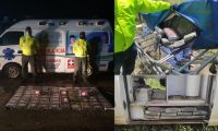 Incautación de droga en una ambulancia,