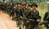 Niños reclutados por las Farc.