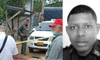 Leider Manjarrez Salas, policía asesinado en Planeta Rica.