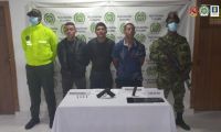 Los tres presuntos integrantes del 'Clan del Golfo'.