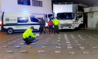 Un total de 130 kilos de cocaína que se movilizaban en un camión fueron incautadas por la Policía Nacional.