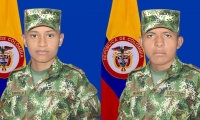 Los dos soldados secuestrados que estarían en manos de disidencias de las Farc.