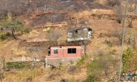 Cerro invadido en Santa Marta.