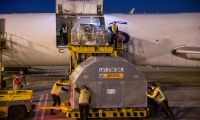 Llegada del quinto lote de Pfizer a Colombia.
