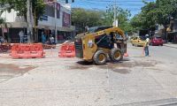 Obras en la calle 30 en Santa Marta